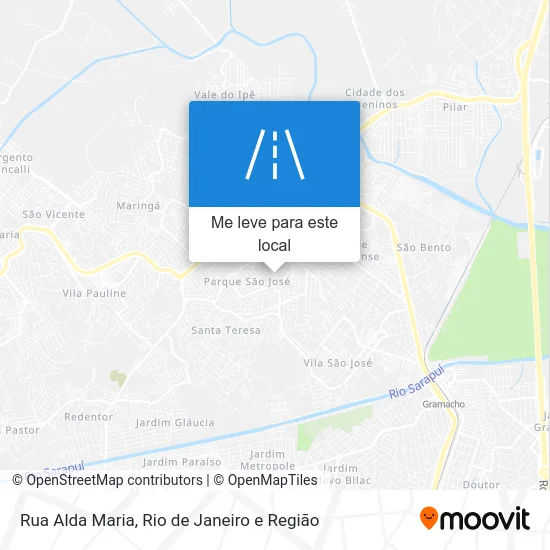 Rua Alda Maria mapa