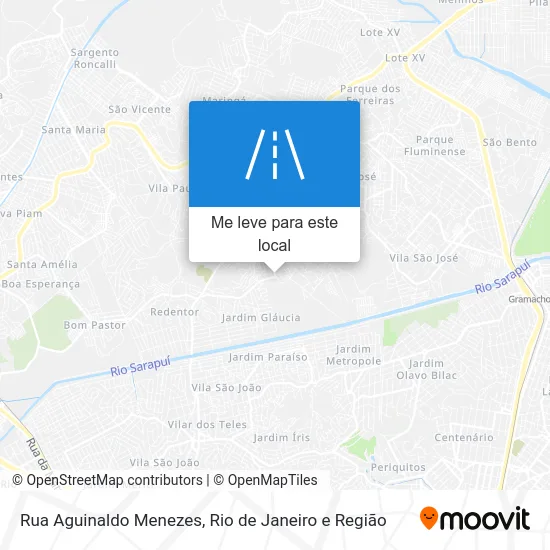 Rua Aguinaldo Menezes mapa