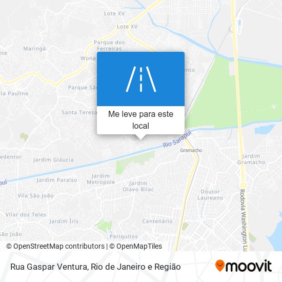 Rua Gaspar Ventura mapa