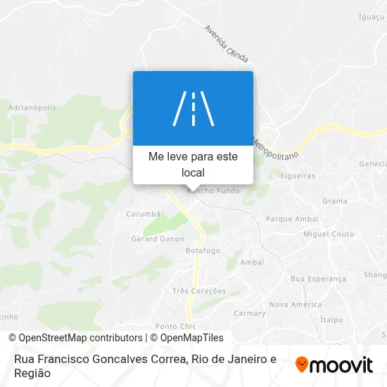 Rua Francisco Goncalves Correa mapa