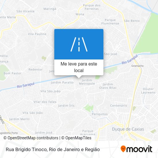 Rua Brigido Tinoco mapa