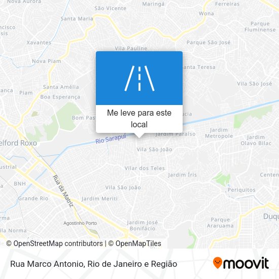 Rua Marco Antonio mapa