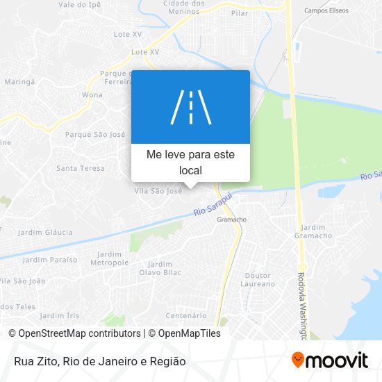 Rua Zito mapa