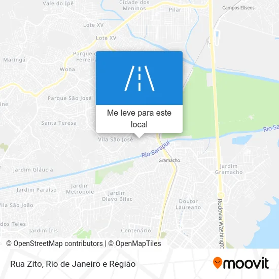 Rua Zito mapa