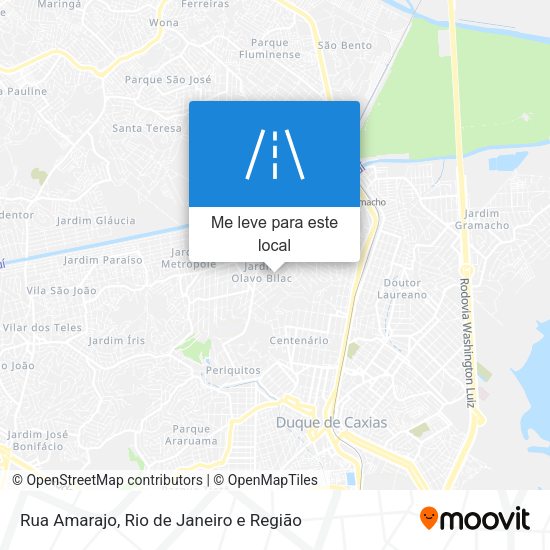 Rua Amarajo mapa