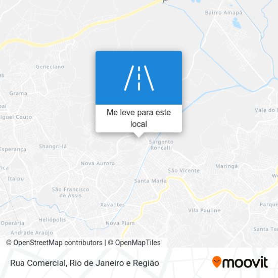 Rua Comercial mapa
