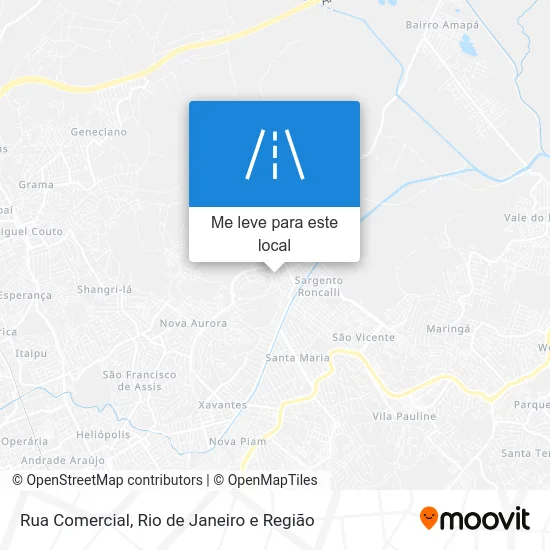 Rua Comercial mapa