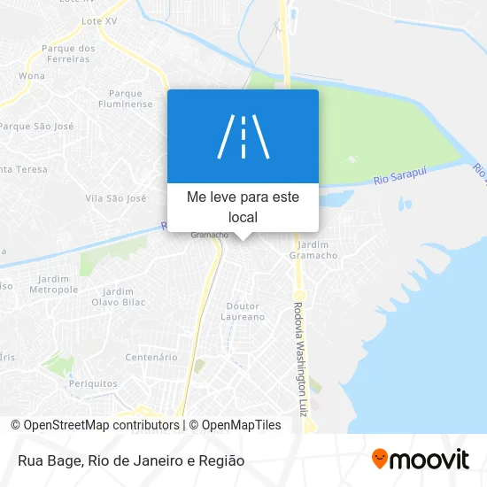 Rua Bage mapa