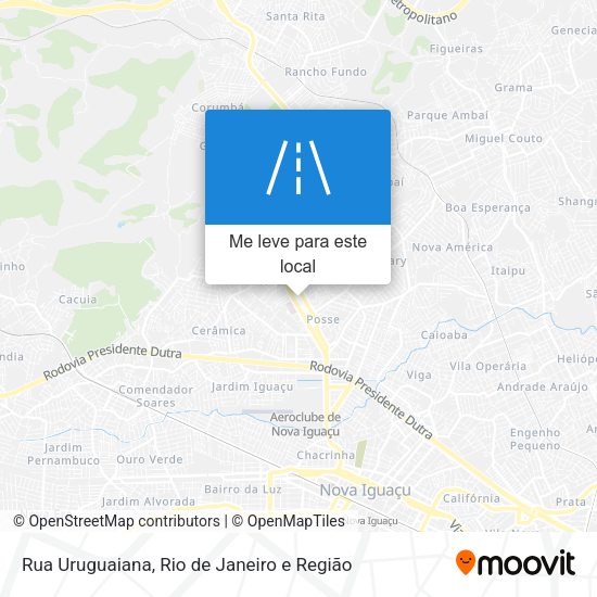 Rua Uruguaiana mapa