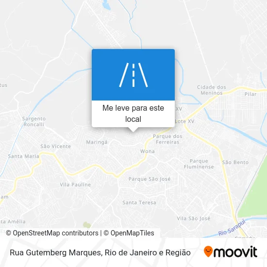 Rua Gutemberg Marques mapa
