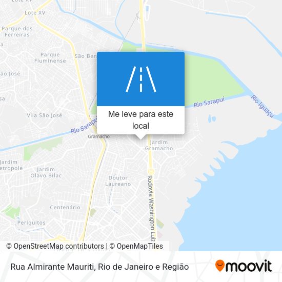 Rua Almirante Mauriti mapa