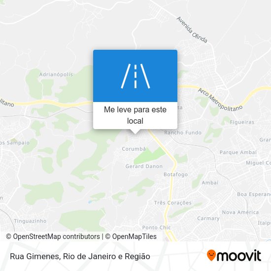 Rua Gimenes mapa
