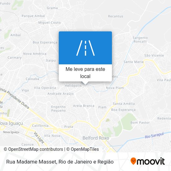 Rua Madame Masset mapa