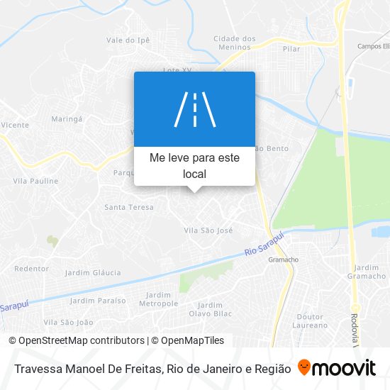 Travessa Manoel De Freitas mapa