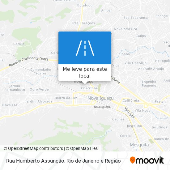 Rua Humberto Assunção mapa