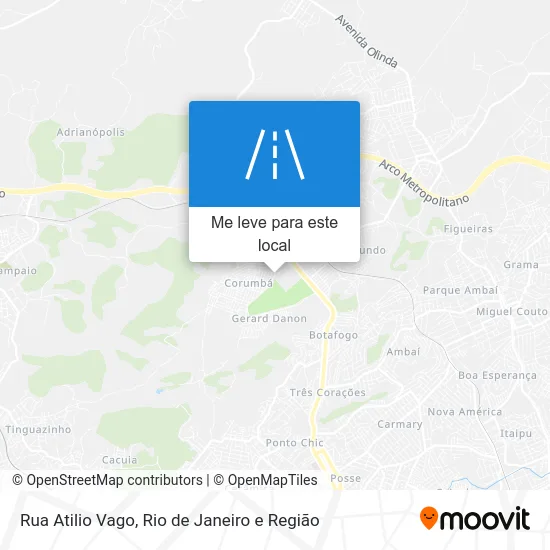 Rua Atilio Vago mapa