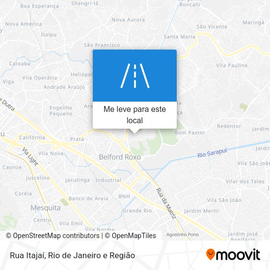 Rua Itajaí mapa