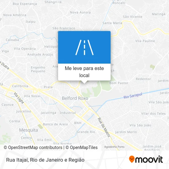 Rua Itajaí mapa