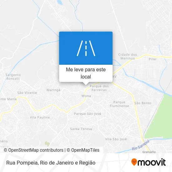Rua Pompeia mapa