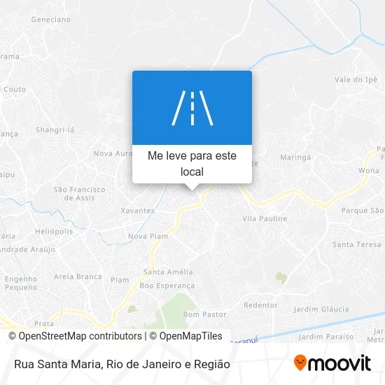 Rua Santa Maria mapa