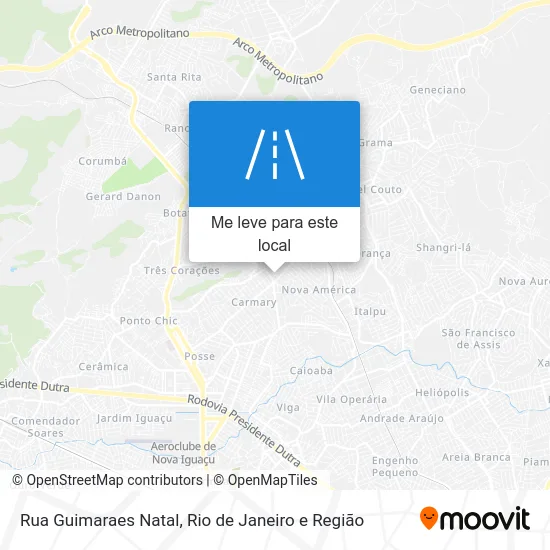 Rua Guimaraes Natal mapa