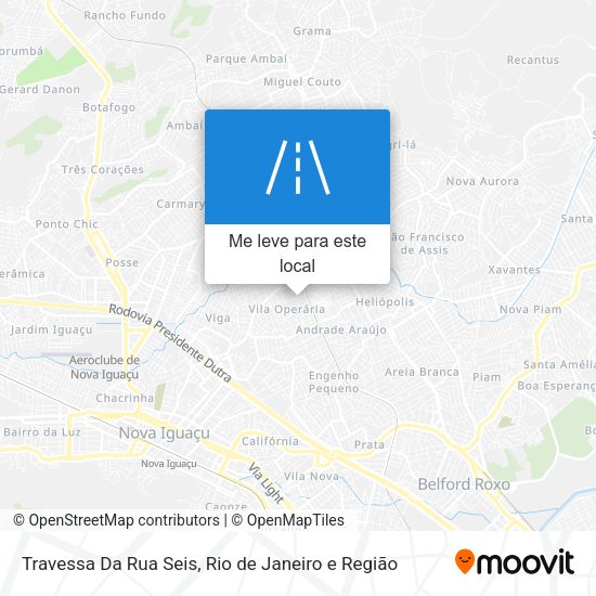 Travessa Da Rua Seis mapa