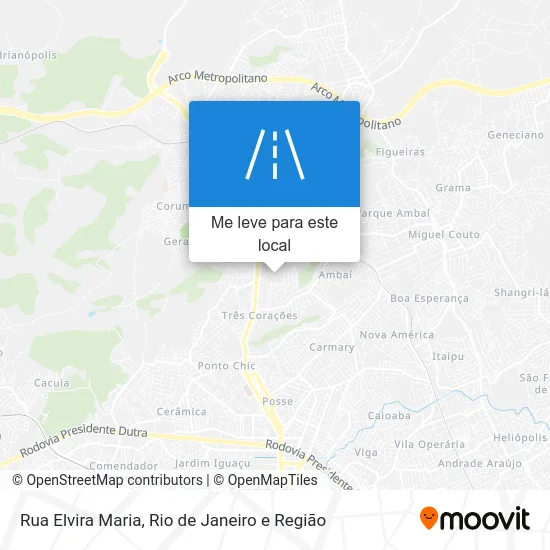 Rua Elvira Maria mapa