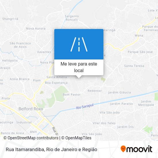 Rua Itamarandiba mapa