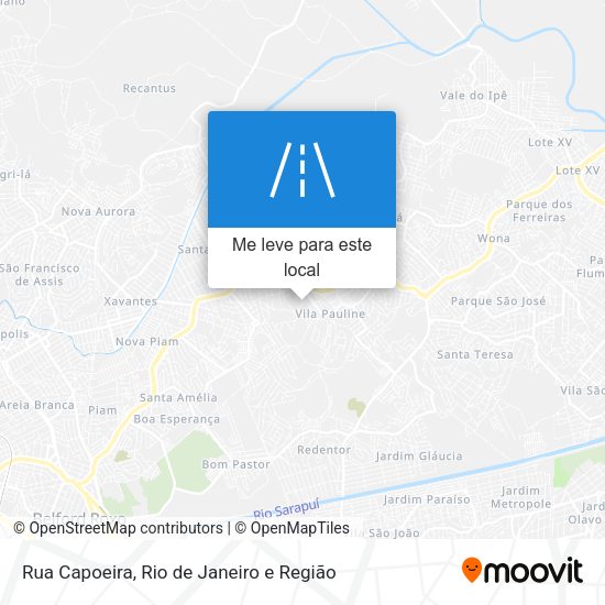 Rua Capoeira mapa
