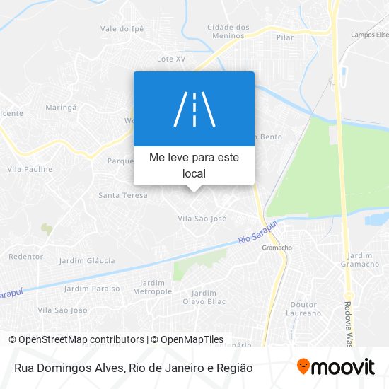 Rua Domingos Alves mapa