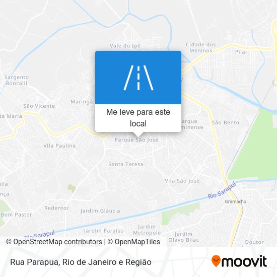 Rua Parapua mapa