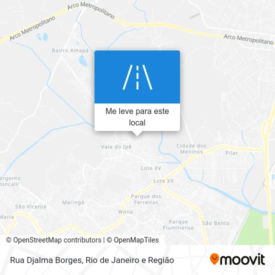 Rua Djalma Borges mapa