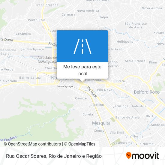 Rua Oscar Soares mapa