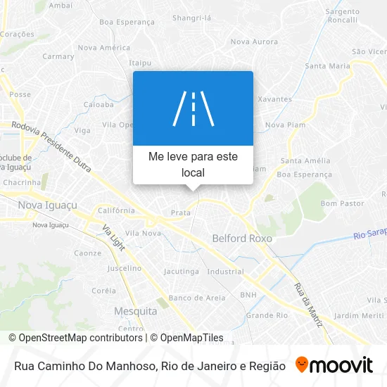 Rua Caminho Do Manhoso mapa