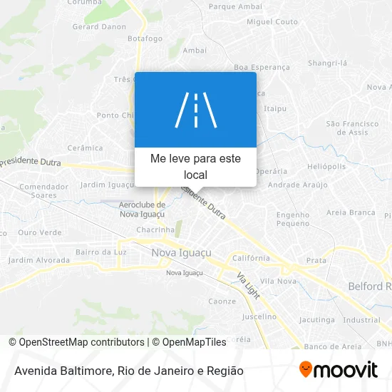 Avenida Baltimore mapa