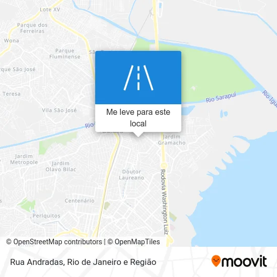 Rua Andradas mapa
