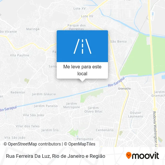 Rua Ferreira Da Luz mapa
