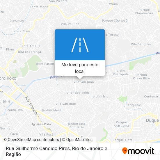 Rua Guilherme Candido Pires mapa