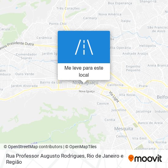 Rua Professor Augusto Rodrigues mapa