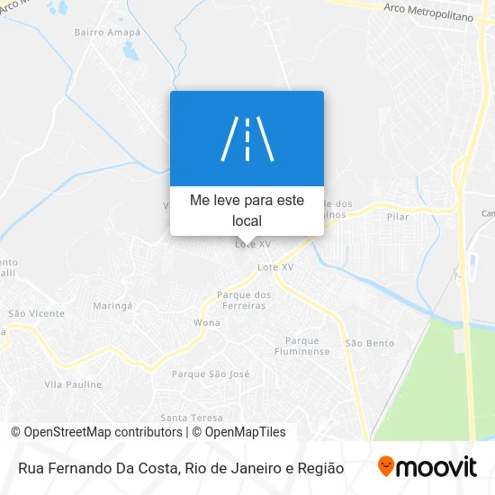 Rua Fernando Da Costa mapa