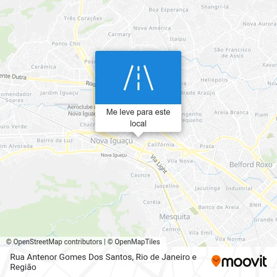 Rua Antenor Gomes Dos Santos mapa