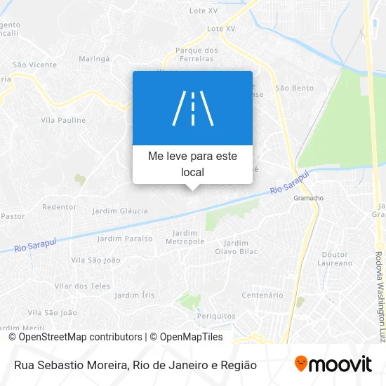 Rua Sebastio Moreira mapa