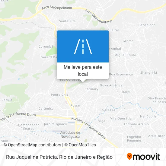Rua Jaqueline Patricia mapa