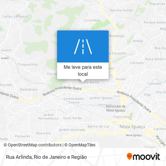 Rua Arlinda mapa