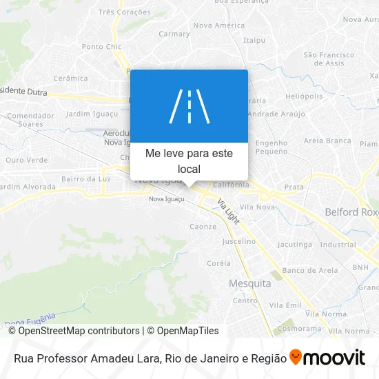 Rua Professor Amadeu Lara mapa