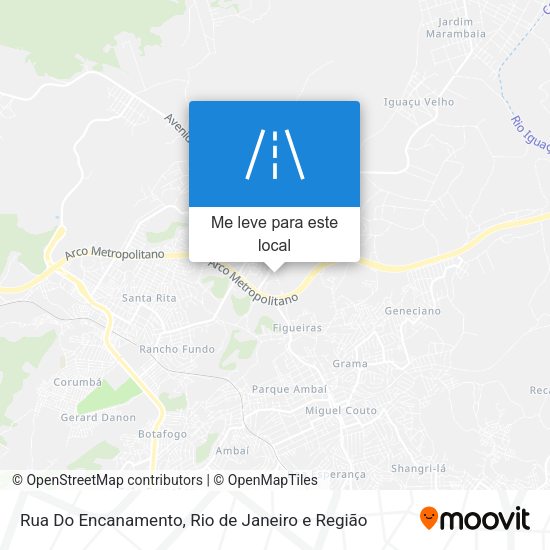 Rua Do Encanamento mapa