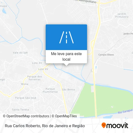 Rua Carlos Roberto mapa