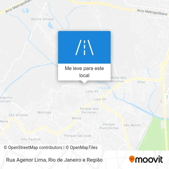 Rua Agenor Lima mapa