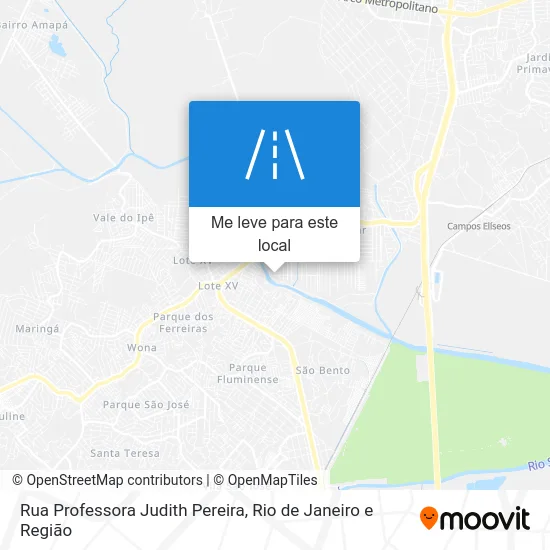 Rua Professora Judith Pereira mapa
