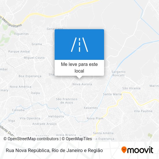 Rua Nova República mapa